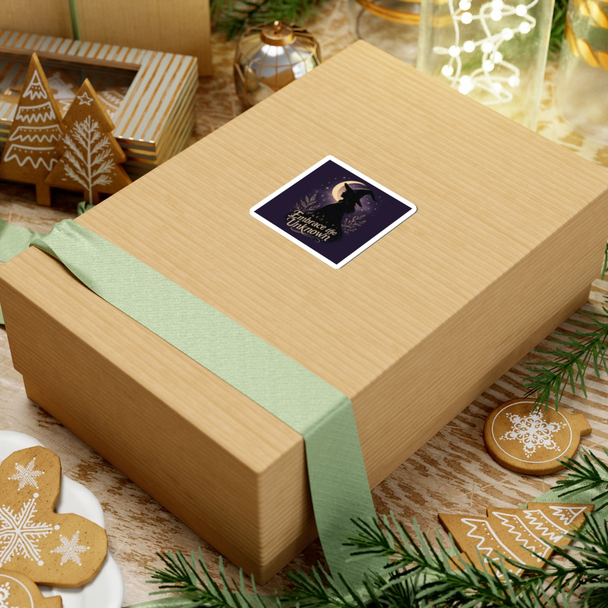 Witchy Kiss-Cut Stickers - Embrace the Unknown, Magical Decor, Laptop Stickers, Witch Aesthetic, Spellbound Gifts