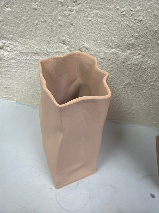 Paper Bag Vase Container