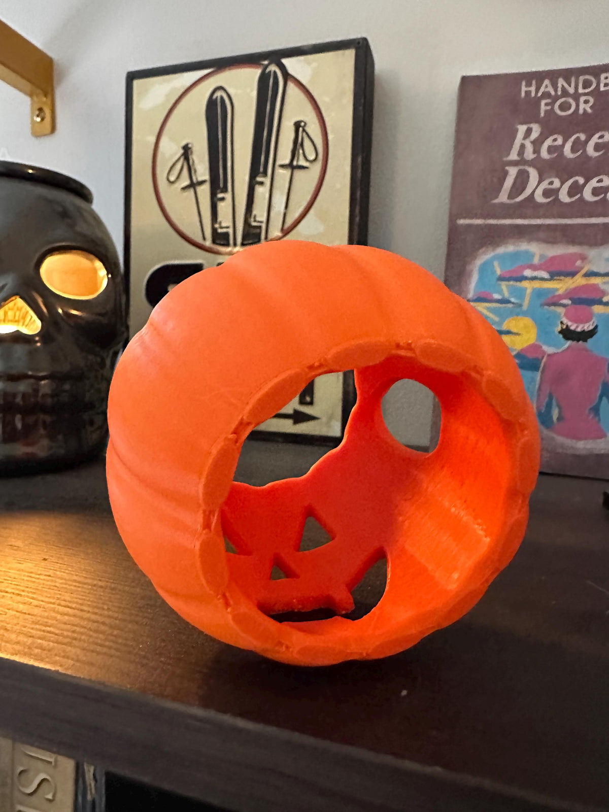 Jack-O-Lantern Costume Cover for 3.5” Collectible Vinyl Figures — Halloween Bag Charm
