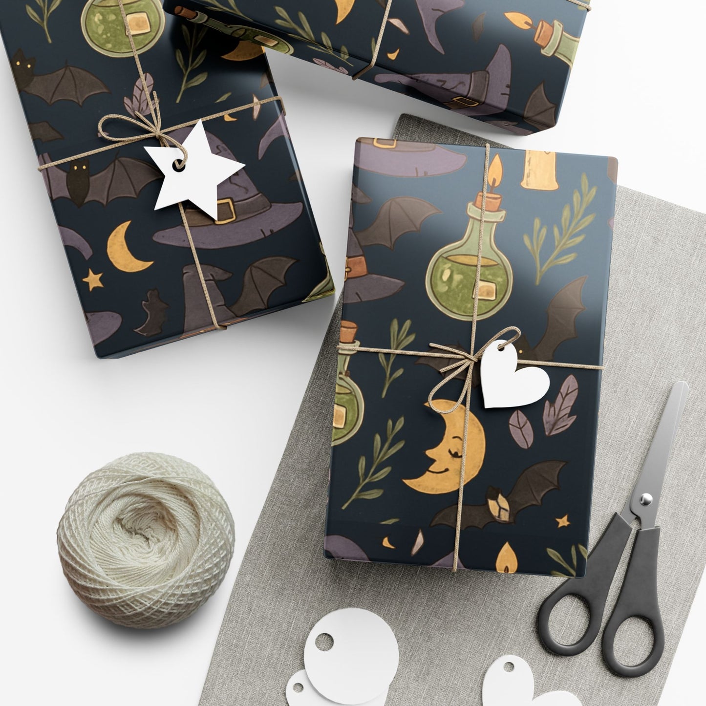 Wrapping Paper - whimsical Witchy Halloween-themed