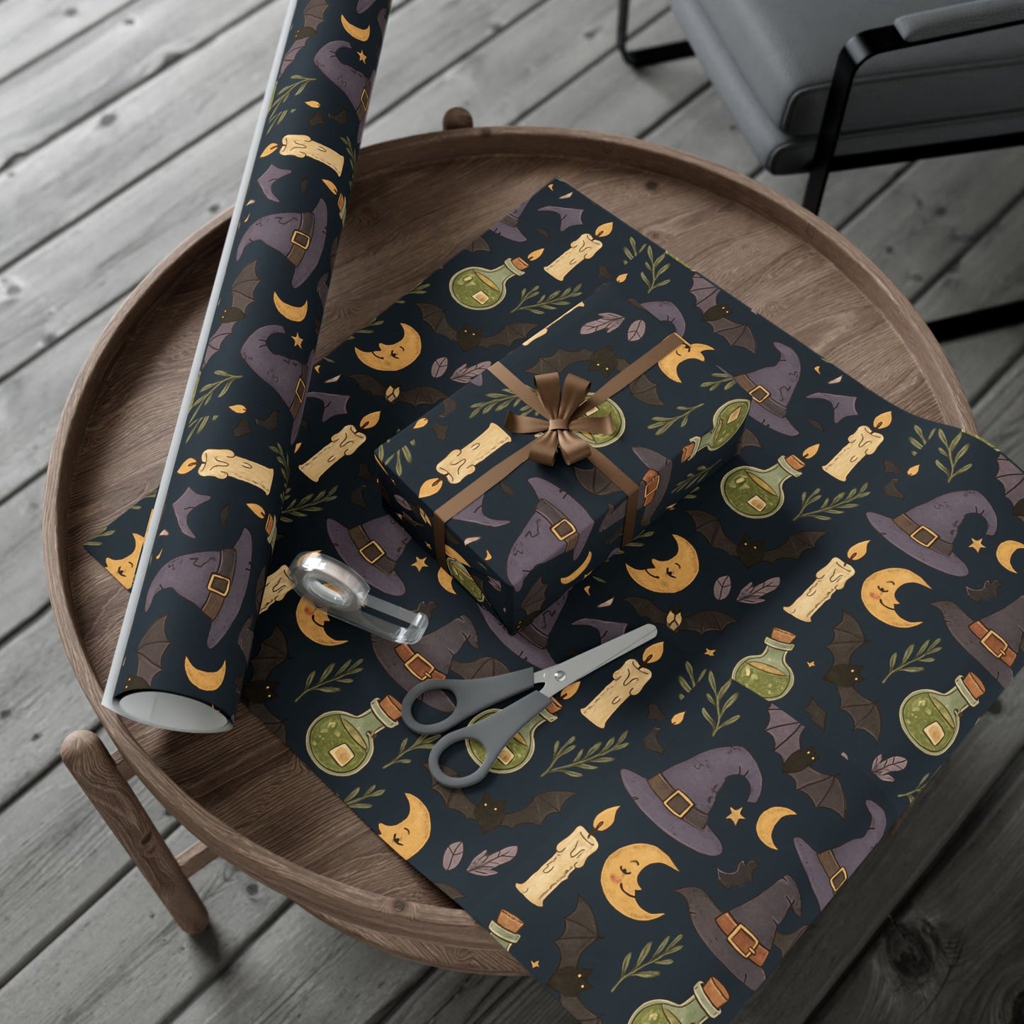 Wrapping Paper - whimsical Witchy Halloween-themed