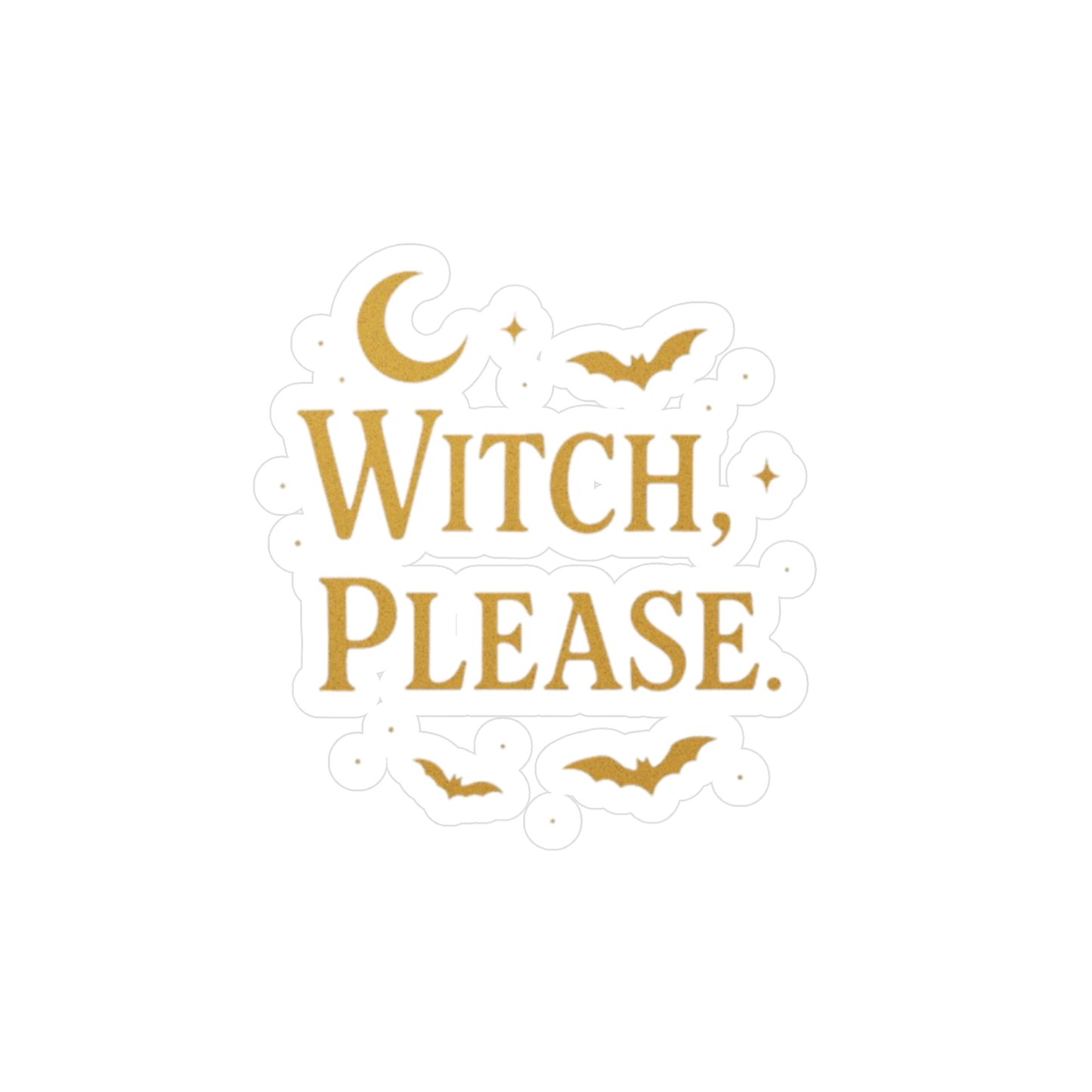 Witch-Themed Kiss-Cut Vinyl Decals, Perfect for Halloween Decor, Gift for Witches, DIY Craft, Add to Water Bottles, Laptop Stickers