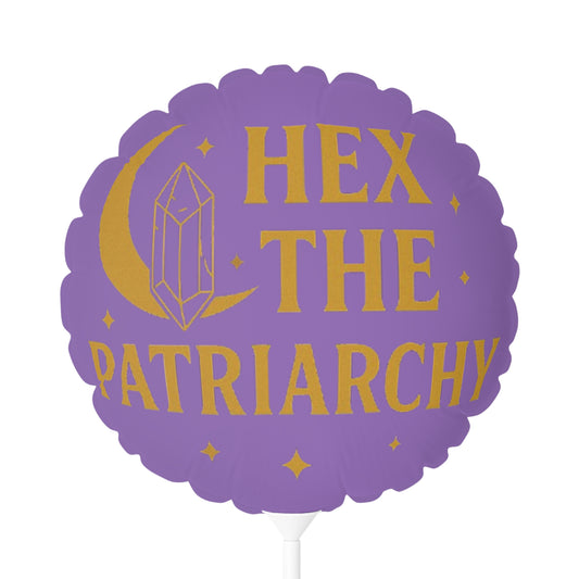 Balloon Decorations for Feminist Celebrations, Hex the Patriarchy Party Balloons, Heart & Round Balloons, Empowerment Decor, Activist [...]