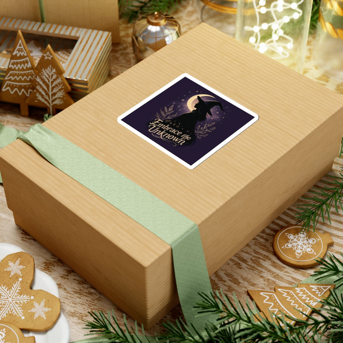 Witchy Kiss-Cut Stickers - Embrace the Unknown, Magical Decor, Laptop Stickers, Witch Aesthetic, Spellbound Gifts