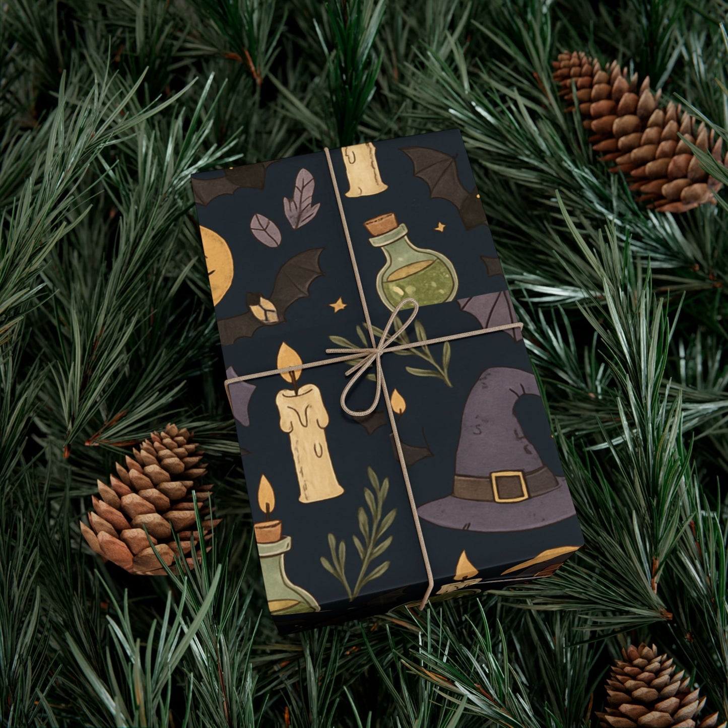 Wrapping Paper - whimsical Witchy Halloween-themed