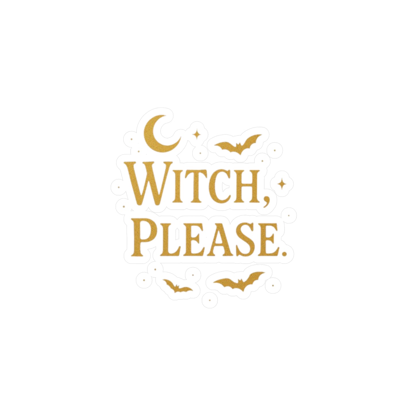 Witch-Themed Kiss-Cut Vinyl Decals, Perfect for Halloween Decor, Gift for Witches, DIY Craft, Add to Water Bottles, Laptop Stickers