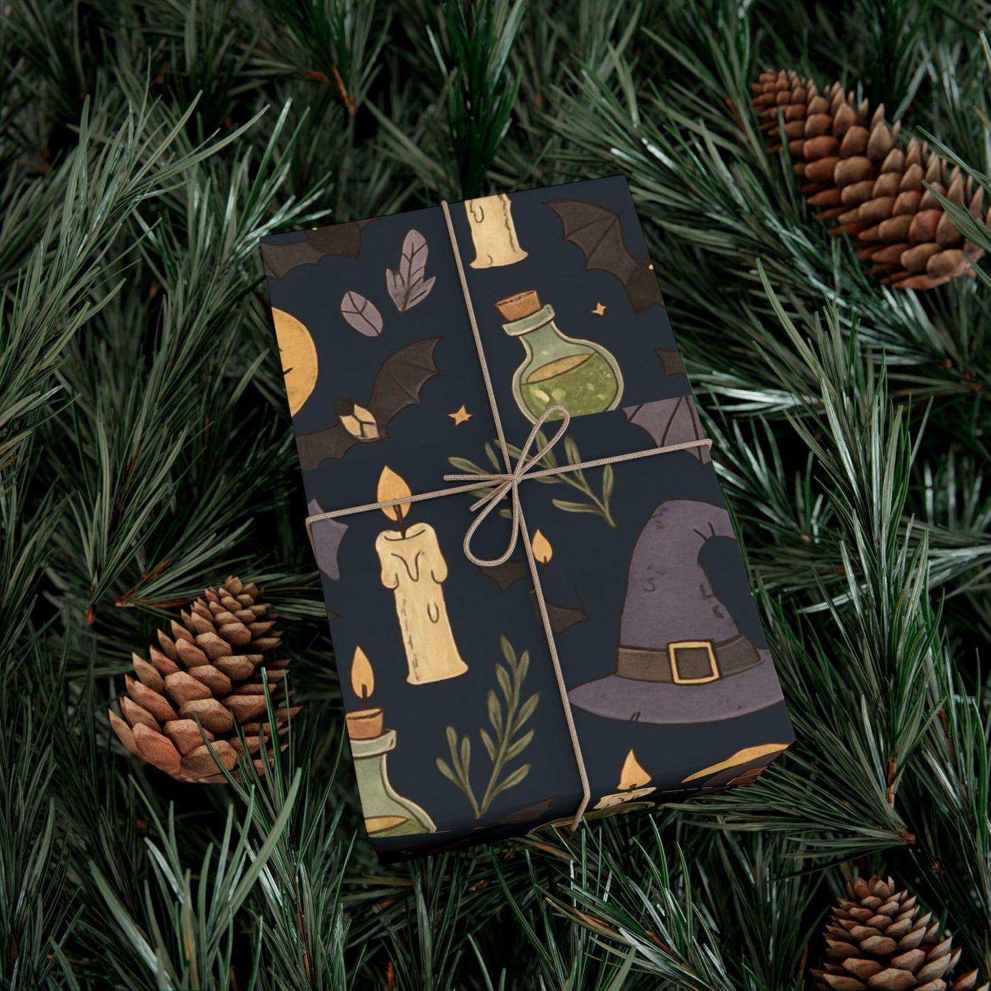 Wrapping Paper - whimsical Witchy Halloween-themed