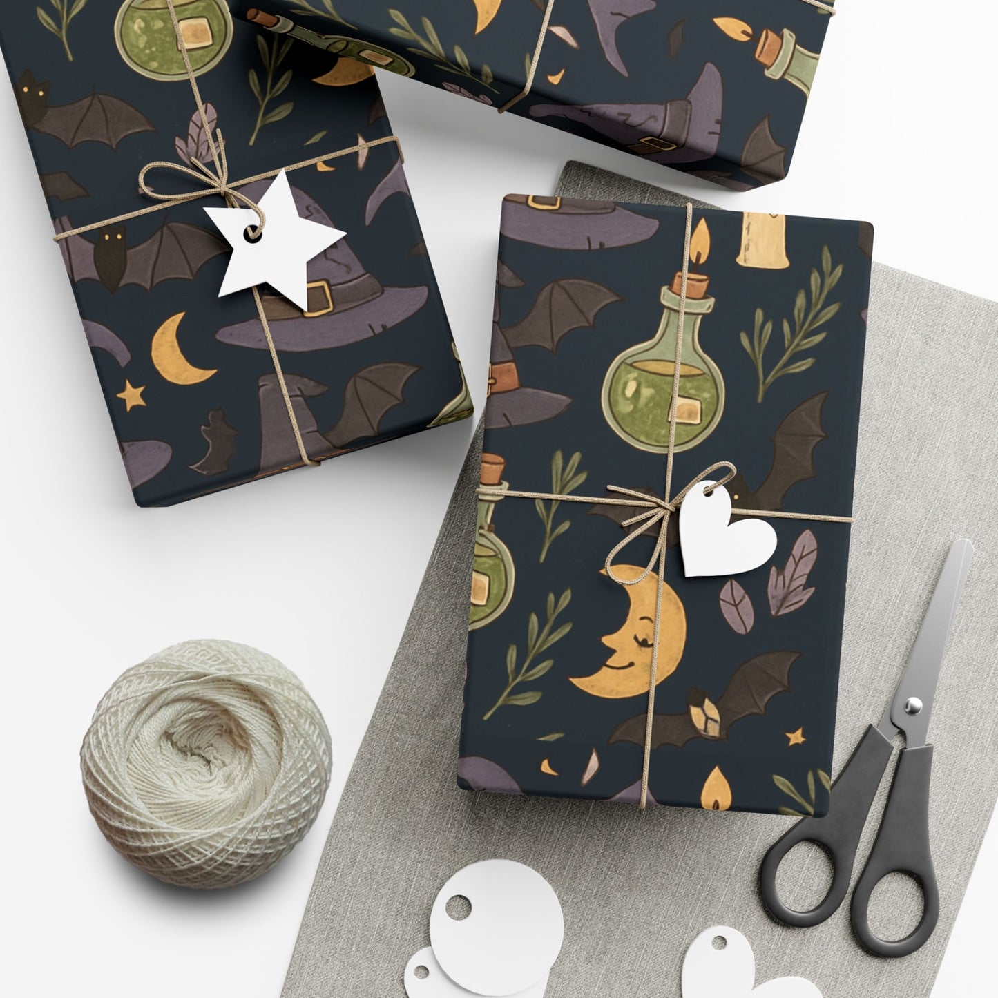 Wrapping Paper - whimsical Witchy Halloween-themed