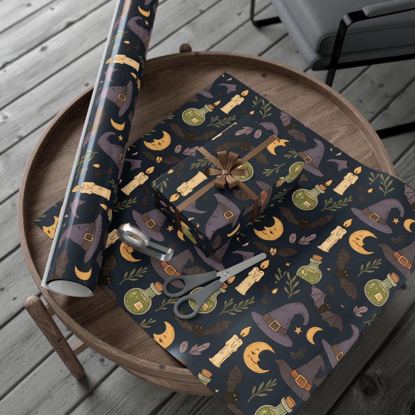Wrapping Paper - whimsical Witchy Halloween-themed