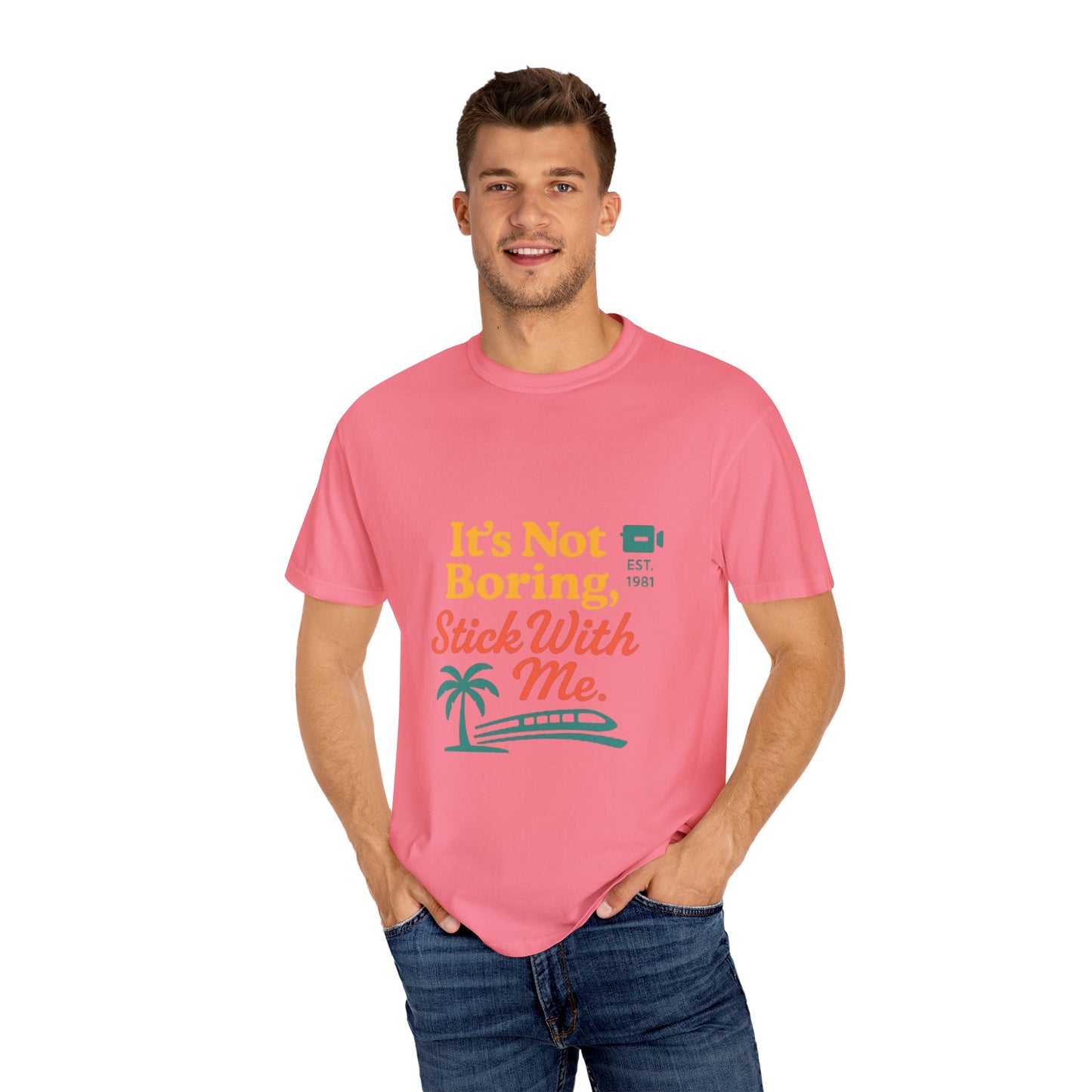 Traveler's Tee - Funny Saying Unisex T-shirt - It's Not Boring Stick With Me