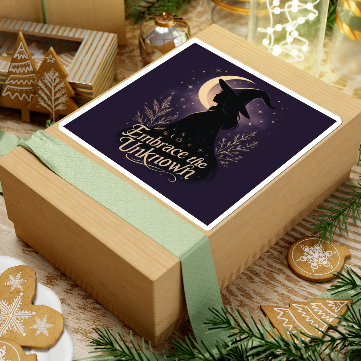 Witchy Kiss-Cut Stickers - Embrace the Unknown, Magical Decor, Laptop Stickers, Witch Aesthetic, Spellbound Gifts