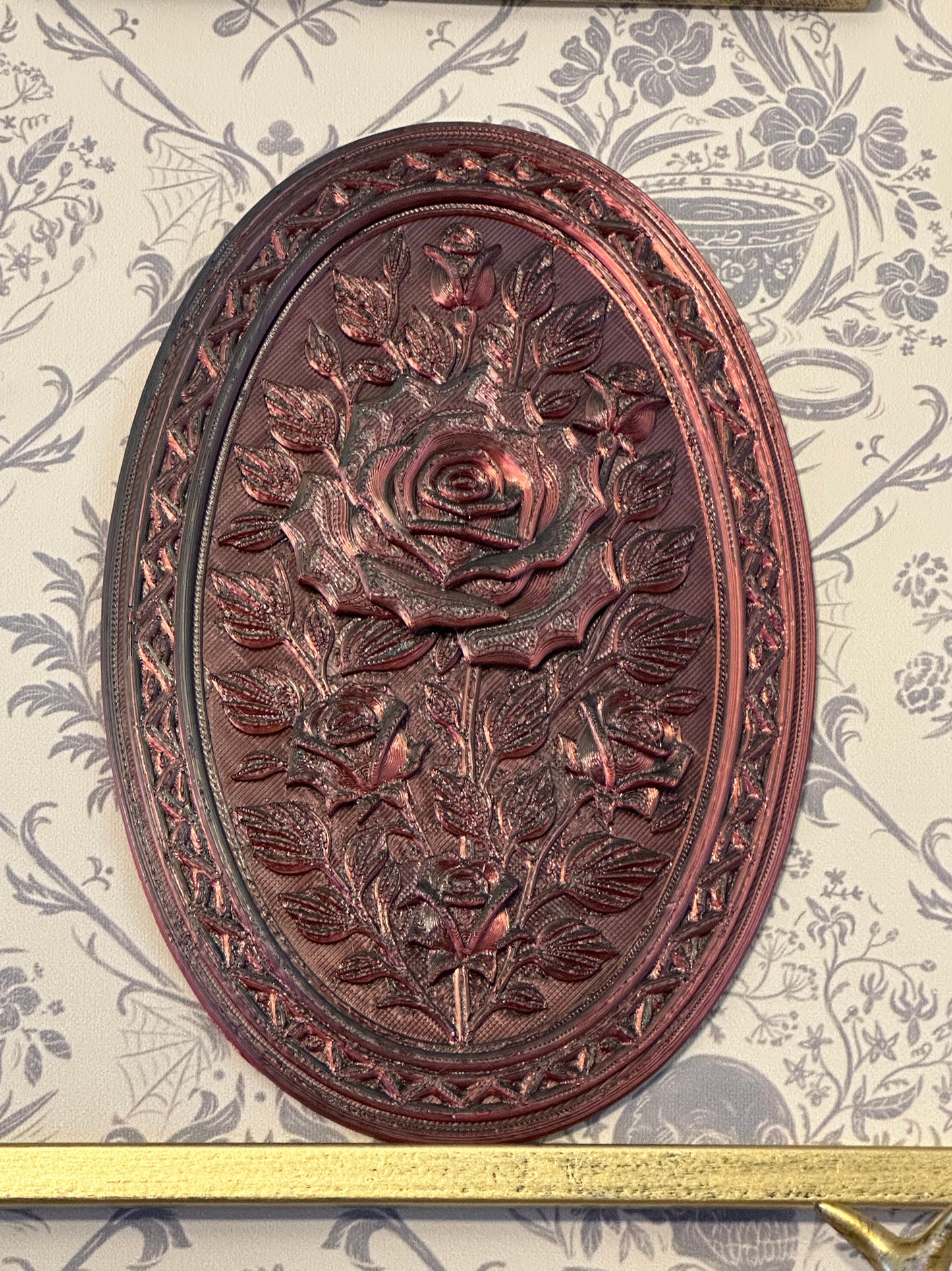 Gothic Rose Wall Plaque