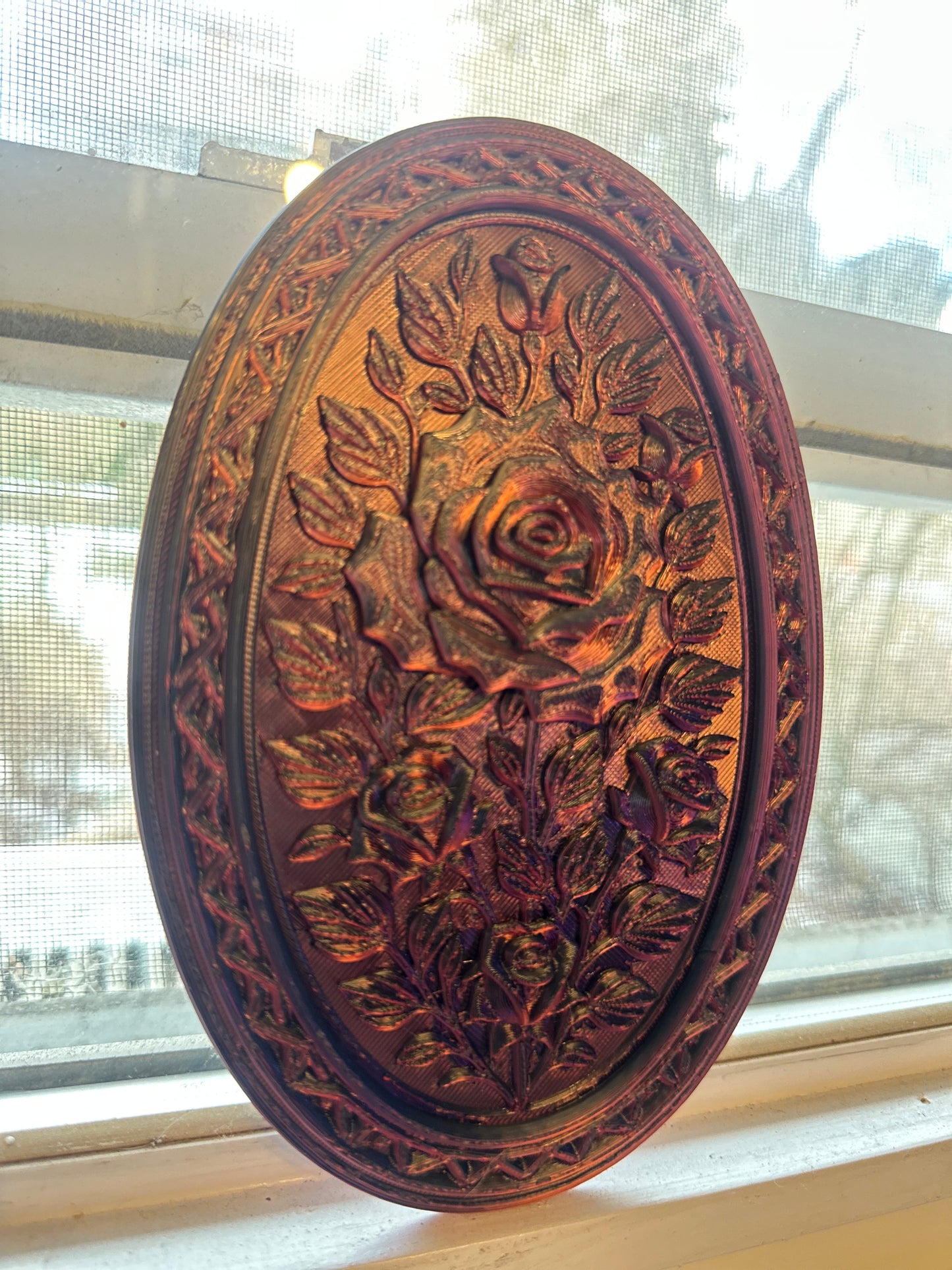 Gothic Rose Wall Plaque