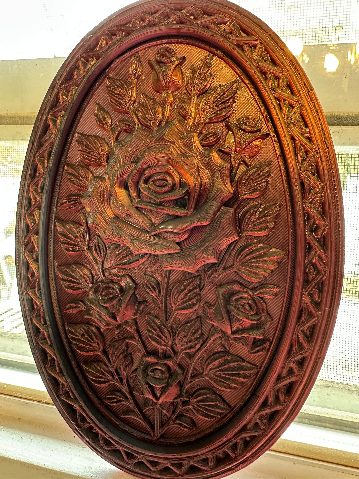 Gothic Rose Wall Plaque