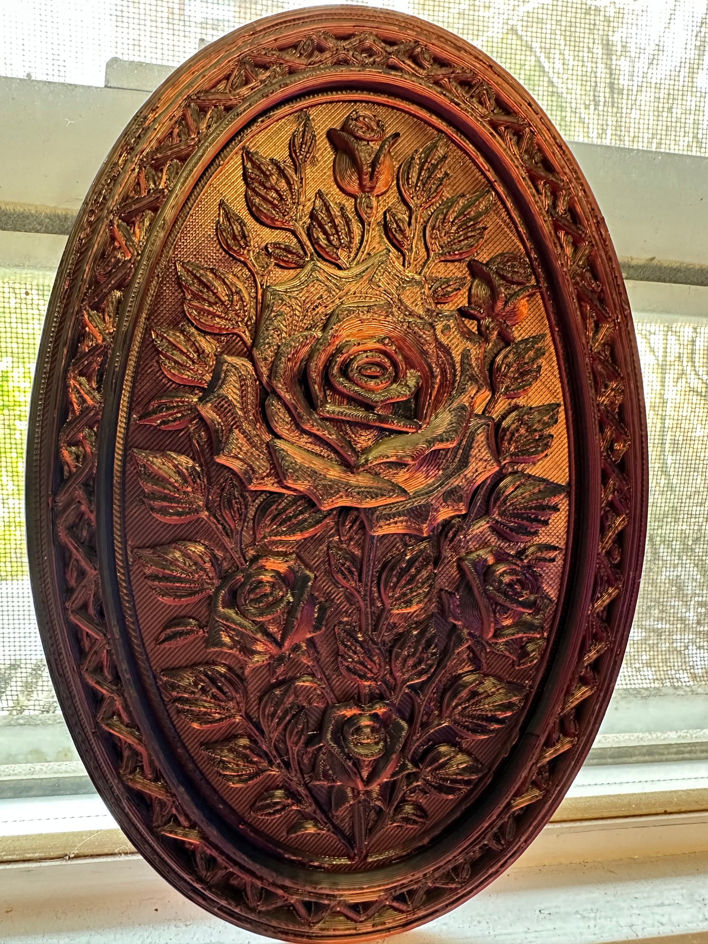 Gothic Rose Wall Plaque