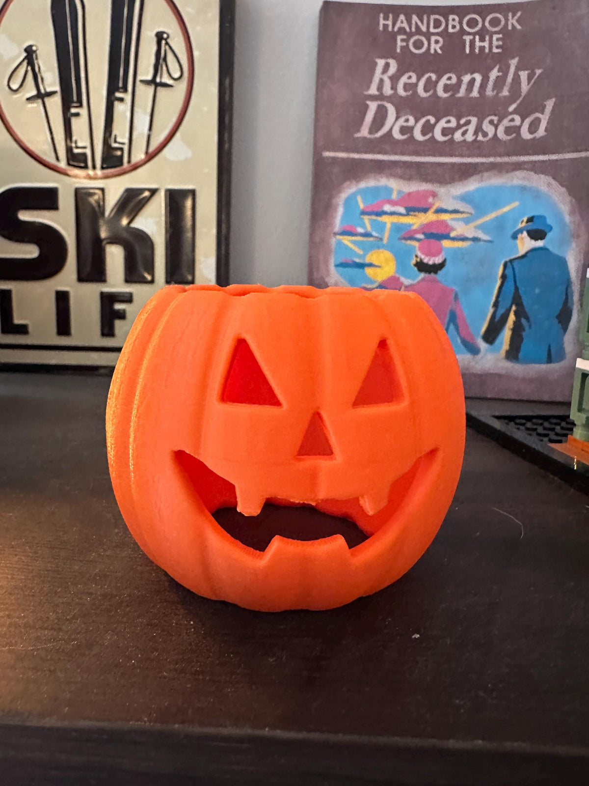 Jack-O-Lantern Costume Cover for 3.5” Collectible Vinyl Figures — Halloween Bag Charm
