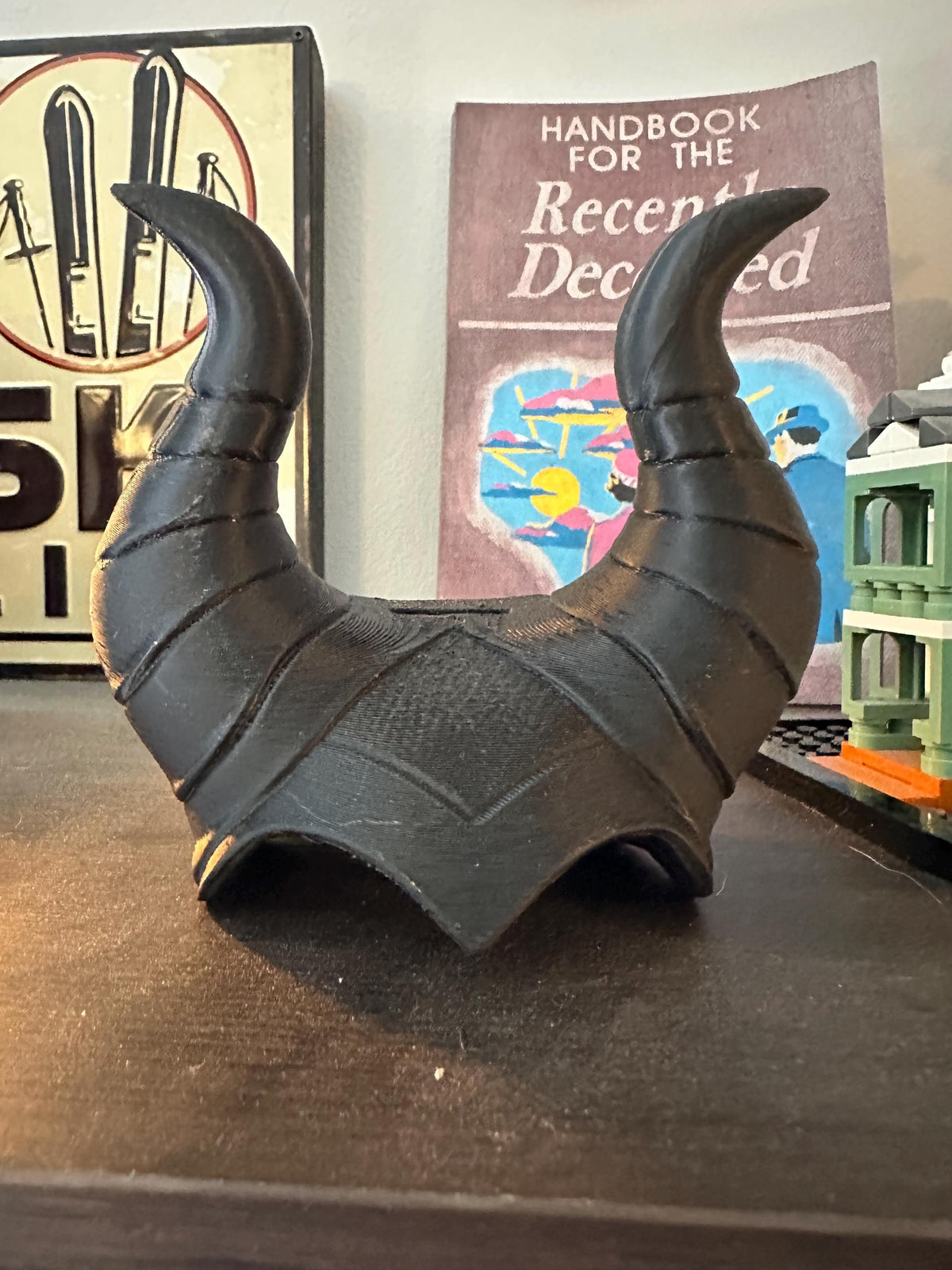 Horned Dark Queen Costume Cover for 3.5” Collectible Vinyl Figures — Halloween Bag Charm